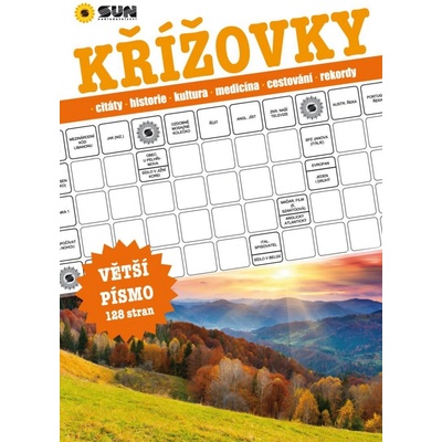 Křížovky - Citáty, historie, kultura, medicína, cestování, rekordy vetší písmo - SUN