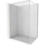Mexen Kioto-XF Душ стена Walk-in с рамка 140 x 202 cm, прозрачен 10 mm, матиран никел - 800-140-104-97-00-X (800-140-104-97-00-X)