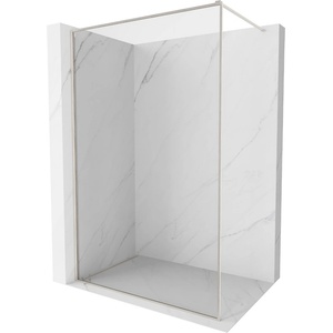 Mexen Kioto-XF Душ стена Walk-in с рамка 140 x 202 cm, прозрачен 10 mm, матиран никел - 800-140-104-97-00-X (800-140-104-97-00-X)
