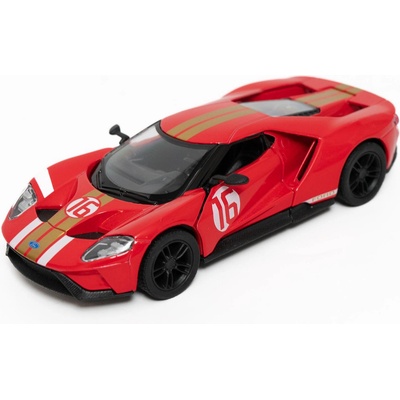 Метална количка Kinsmart Heritage Edition - Ford GT, 1: 38, червена (53128)