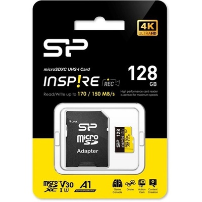 Silicon Power microSDXC Inspire 128GB UHS-I/U3 (SP128GBSTXLV3V1NSP)
