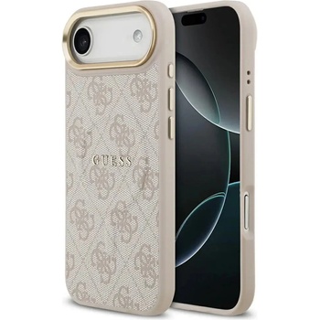 GUESS Калъф Guess 4G PU Classic Logo MagSafe за iPhone 17 Air - розов