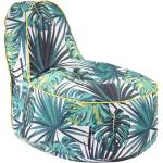 Pufrelax Пуф стол, 200л. , OK Junior, Tropical Leaves, Водоустойчив, Перящ се калъф, Пълнеж от Полистиролни перли, принт (PUF-G-OKJ-TEXP-TRO)