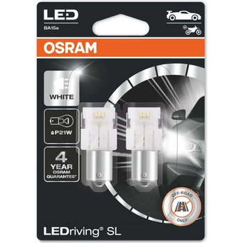 OSRAM Автомобилна крушка Osram 7506DWP, 1.4W, 160lm, P21W, BA15s, LED, 2 броя в опаковка (7506DWP)