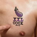Fuck & Fist Wear It XXL COCK Temporary Tattoo 9x5cm