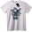 NOONEBRAND Тениска Череп с Флорален Дизайн - 5XL, White