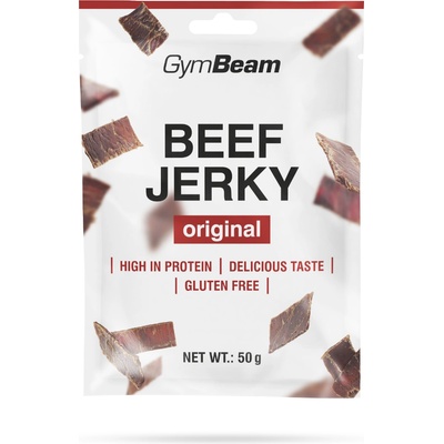 GymBeam Сушено месо Beef Jerky 50 g оригинален