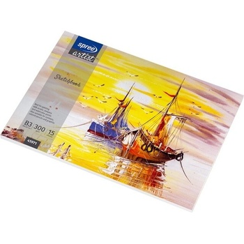 Spree Скицник Spree, 500х350мм В3, 300 г/м2, 15 л,