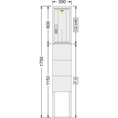 SFOS 300x1750x245mm OZ-0/60 + F-0
