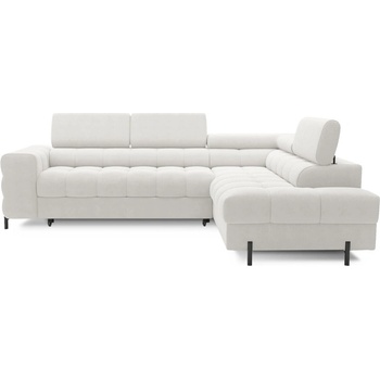 Eltap Кремав разтегателен ъглов диван с място за съхранение от букле (десен ъгъл L форма) Ferucce - ELTAP (CO-FER-RT-01AMO)