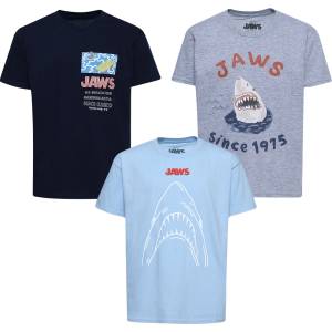 Lizenz Детска тениска The Great White Shark JAWS No Swimming Kids T-shirt Pack of 3
