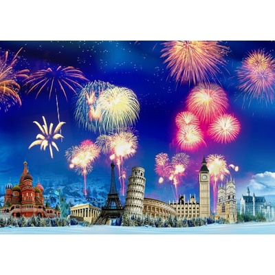 Grafika New Year's Eve around the World 1500 dielov