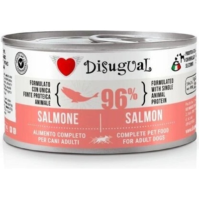 Disugual Salmon - пълноценна храна за кучета с един източник на животински протеин, със сьомга - 150 гр
