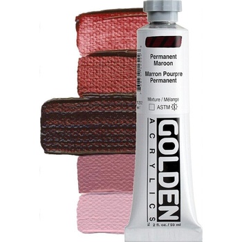 Golden Artist Colors Heavy Body АКРИЛНА боя Permanent Maroon 59 ml 1 бр (0001252-2)
