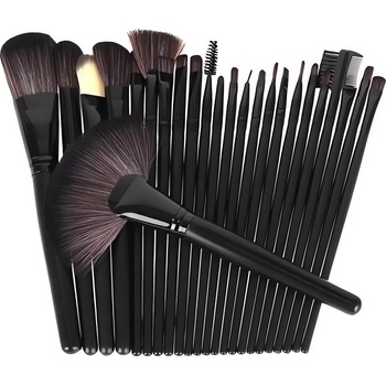 MG Makeup Brushes kozmetické štetce 24 ks čierne