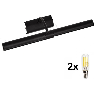 Brilagi - LED Лампа за картина DANAE 2xE14/4W/230V 3000K черен (LEDBG0813)