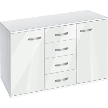 Image 1 of Bogdan Furniture G Скрин с чекмеджета и вратички Мебели Богдан, модел BM-Ava 1200, бял гланц