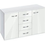 Bogdan Furniture G Скрин с чекмеджета и вратички Мебели Богдан, модел BM-Ava 1200, бял гланц
