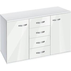 Bogdan Furniture G Скрин с чекмеджета и вратички Мебели Богдан, модел BM-Ava 1200, бял гланц