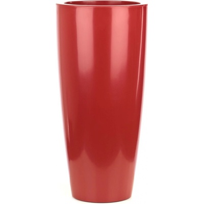 Prosperplast Plastový květináč OROS MIDDLE retro červený, 23,9 cm