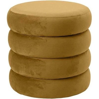 Interior DE Taburet s ÚP VOQUE 40 CM žlutý sametTAB48642