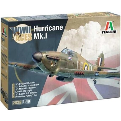 ITALERI Model Kit letadlo 2838 Hurricane Mk.I aces 1:48