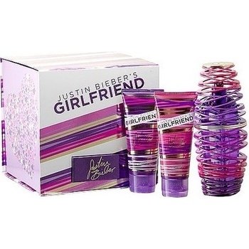 Justin Bieber Girlfriend EDP 100 ml + 100 ml telové mlieko + 100 ml sprchové mlieko darčeková sada