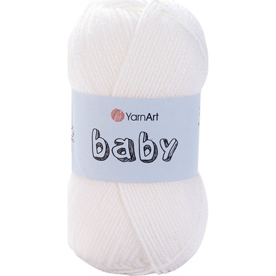 YARNART Baby 501 White Плетива прежда (Baby 501)