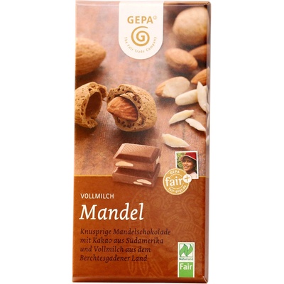 Gepa Mléčná s mandlemi Bio 100 g