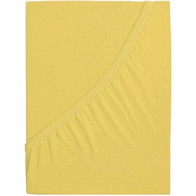 B.E.S. Petrovice Plchta Jersey česaná bavlna mako Žltá 200x200