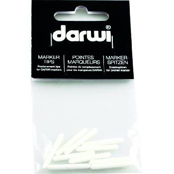 Darwi Replacement Tips For Cold Ceramic Paint Marker Съвети за подмяна White 10 бр (DA0340010000C)