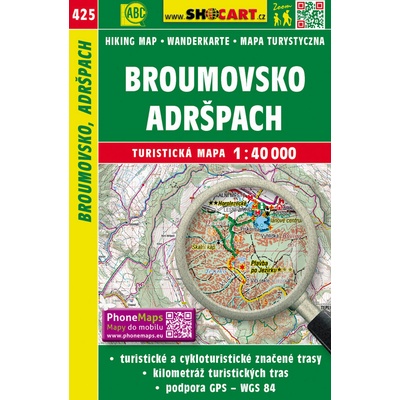 SHOCart 425 Broumovsko Adršpach 1:40 000 turistická mapa
