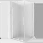 Mexen Velar плъзгаща се душ кабина 90 x 90 см, матирана, бяла - 871-090-090-31-20 (871-090-090-31-20)