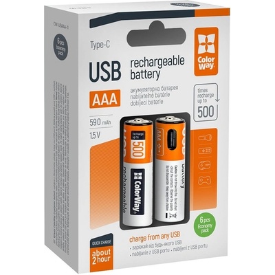 ColorWay AAA 590mAh 6ks CW-UBAAA-11-1