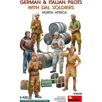 MiniArt German & Italian Pilots w/ DAL Soldiers 1:48