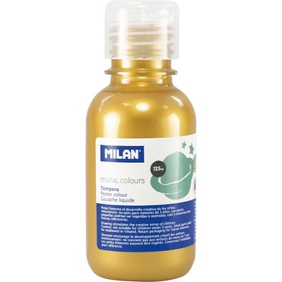 MILAN barva temperová 125 ml metalická zlatá