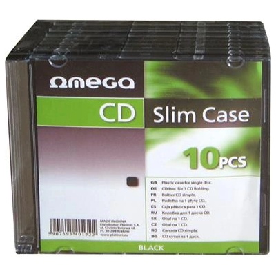 Platinet Platinet SLOB10 кутия за оптични дискове Тънка кутия за дискове 1 дискове Черен (40172)