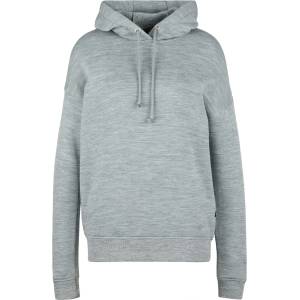 Stoic Дамски вълнен пуловер Stoic Women's MerinoFlatFleece240 SolbergSt. Hoody Merino hoodie - Light Grey / Melange - размер XXL (105-6705-0216)
