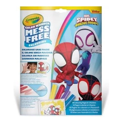 Crayola Crayola: Комплект за оцветяване без размазване Color Wonder Spider в папка