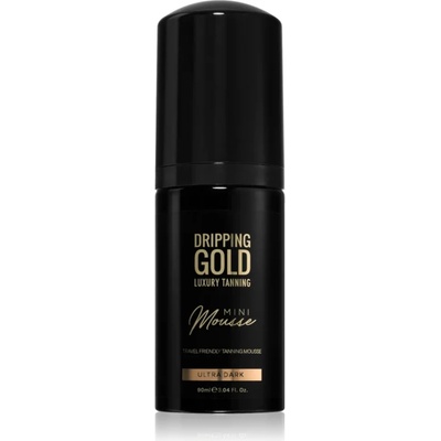 Dripping Gold Luxury Tanning Mini Mousse автобронзираща пяна за лице и тяло цвят Ultra Dark 90