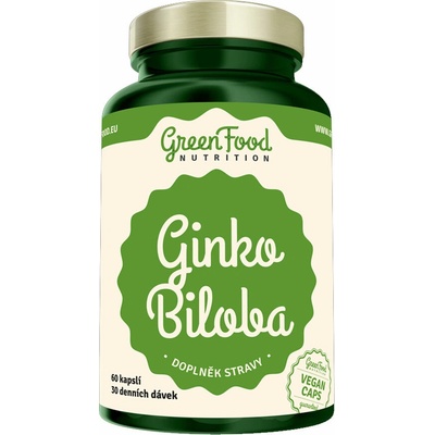 GreenFood Nutrition Ginkgo Biloba extract 60 kapslí