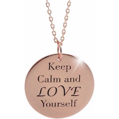 JSB růžový keep calm and love yourself 14709 Rose gold