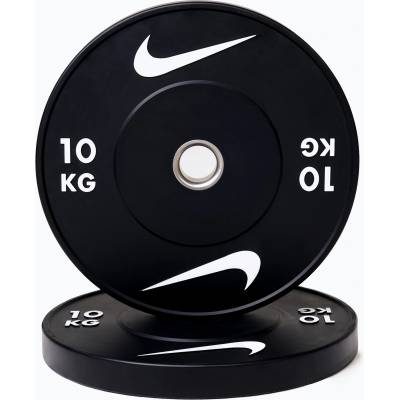 Nike strength Бъмпер тежести Nike Strength Rubber Bumper Plates 10 kg black/white