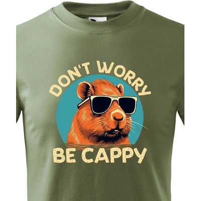Dětské tričko Don't worry be capy Military Canvas Dětské tričko Bezvatriko.cz 2415