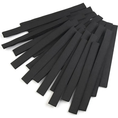 Suchý zips háčik + plyš strihaný šírka 20 mm - čierna (25 pár)
