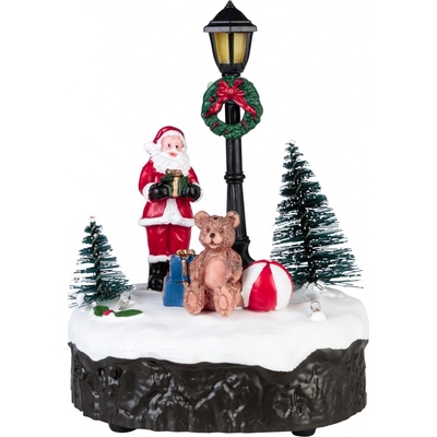 LIVARNO home Vánoční vesnička s osvětlením a hudbou (Santa Claus)