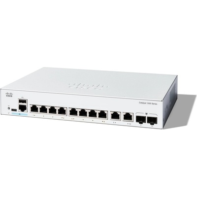 Catalyst 1200 Управляем L2 Gigabit Ethernet (10/100/1000) 1U Бяла (C1200-8T-E-2G)