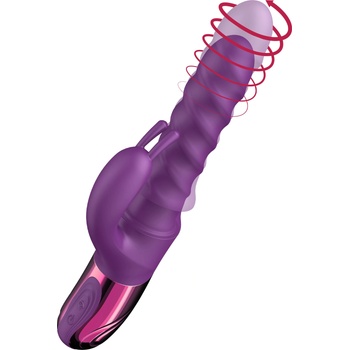 She-E-O Swirl Rabbit Vibrator Purple