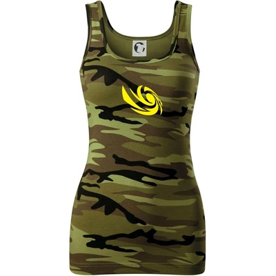 Vortex logo samostatné žluté dámské Maskáčové tílko Zelený maskáč – Hledejceny.cz