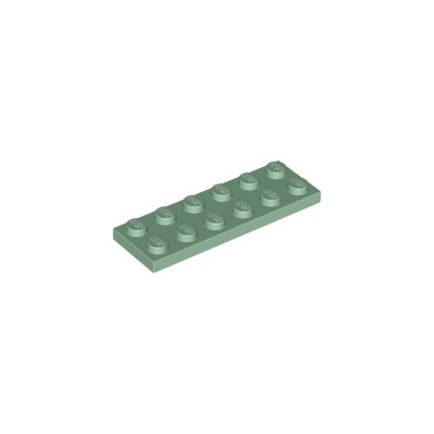 Lego 3795 Sand Green Plate 2 x 6
